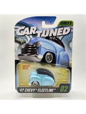 MGA CarTuned Series 8 No 02 47 Chevy Fleetline Blue Lowriders